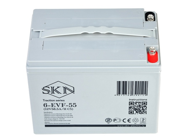 Тяговый аккумулятор SKN 6-EVF-55 (12V58.5A/H C5)