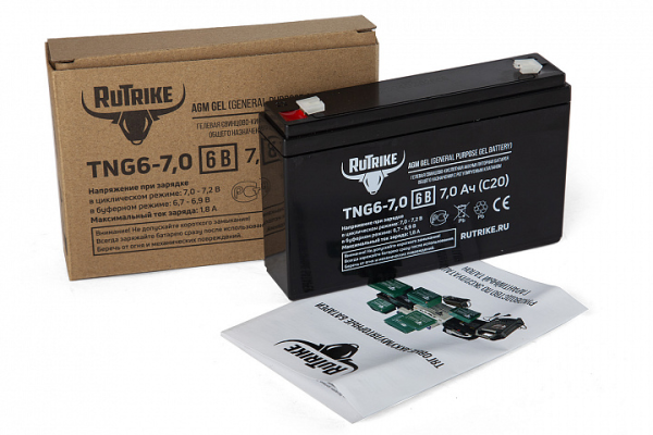Аккумуляторная батарея RuTrike TNG6-7,0 (6V7,0A/H C20)